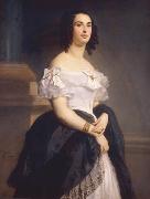 unknow artist Portrait of Adele Hugo (1803-1868) Sweden oil painting artist